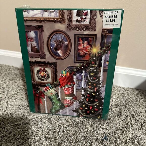 NWT Christmas 1000 piece Puzzle - Brother Sister - oversized pieces - Picture 5 of 5